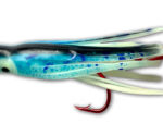 607-CBT Glow Blue Splatter Hoochie