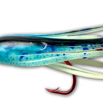 607-CBT Glow Blue Splatter Hoochie