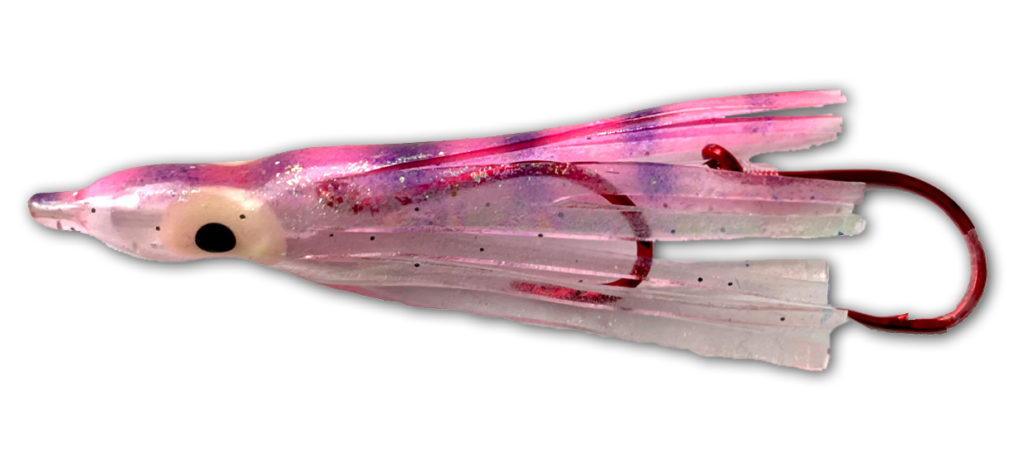 611-CBT UV Pink Prawn Hoochie - Rocky Mountain Tackle