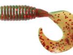 3" Motor Oil Red Flake Fat Grubs