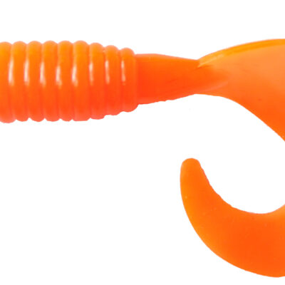 3" Mr Walleye Orange Fat Grubs