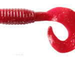 3" Strawberry Silver Flake Fat Grubs