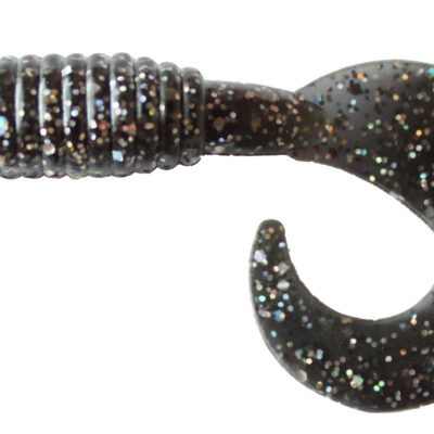 3" Black Holographic Fat Grubs