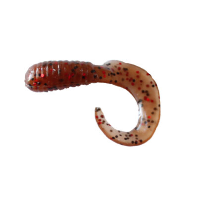 Pumpkin Black Red Flake Grubs