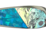 4.25″ 50/50 Blue Fire & Silver Oil Slick Signature Dodger™