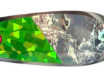 4.25″ 50/50 Green Fire & Silver Oil Slick Signature Dodger™