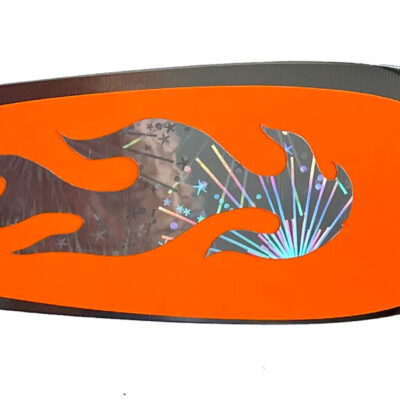 4.25″ Silver Flame Orange Flat Signature Dodger™