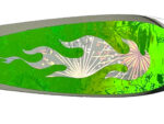 4.25″ Silver Flame Green Oil Slick Signature Dodger™