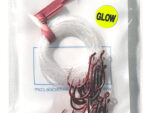 Pink Luminous  Bead 10 Pack Double Snelled Hooks
