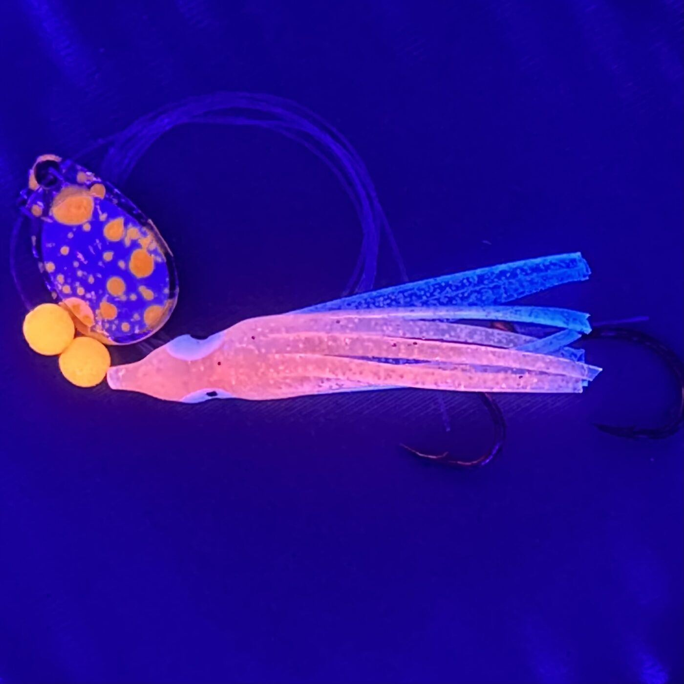 UV Orange Moon Splatter Super Squid - Image 3